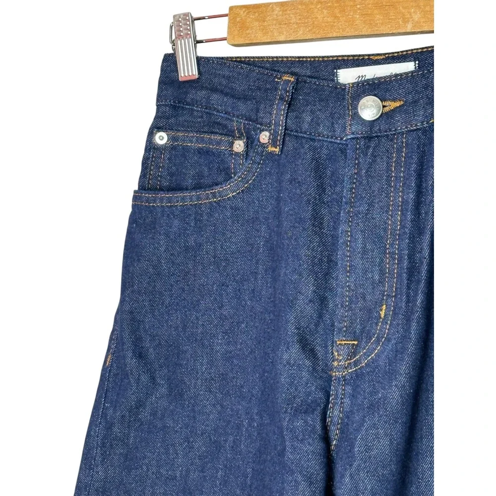 NWT Madewell The Perfect Vintage Wide-Leg Jean 24 Airy Denim Dark Wash Blue